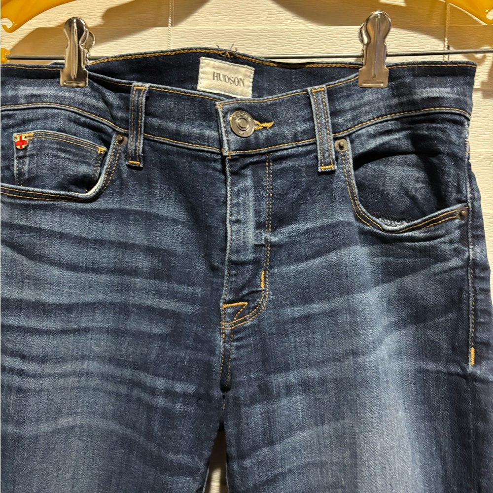 Hudson Dark Blue Skinny Jeans - Picture 9 of 11